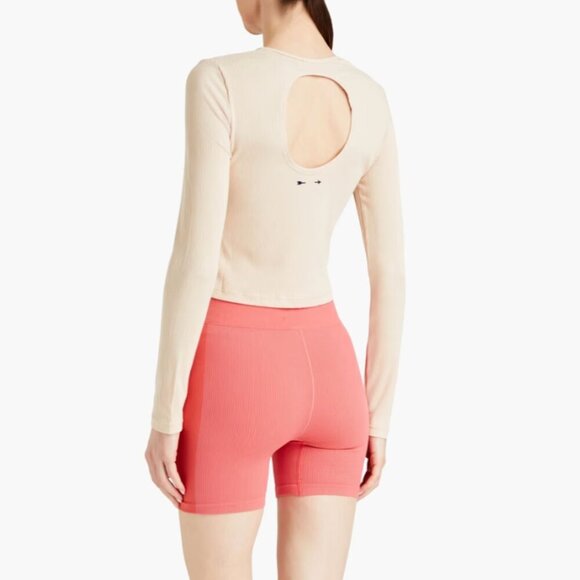 THE UPSIDE Beige Tahnee ribbed stretch-modal top - Women's Size XXS/2 - Picture 1 of 7
